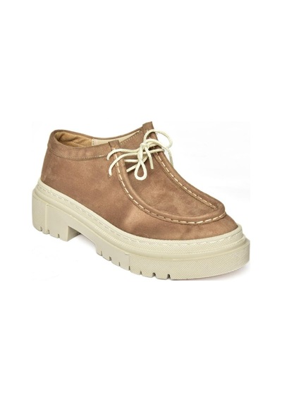 Fox Shoes R294783002 Vizon Süet Kadın Ayakkabı 001