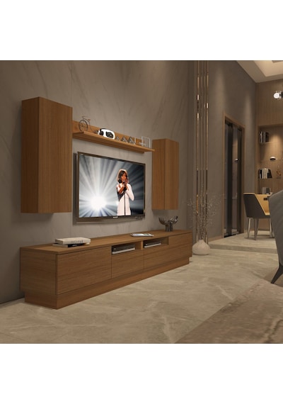 Decoraktiv Trendstyle 5220ds Slm Tv Ünitesi Tv Sehpası Ceviz