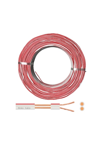 Elektrik Kablosu Kordon 2X0.75mm Beyaz 100Mt