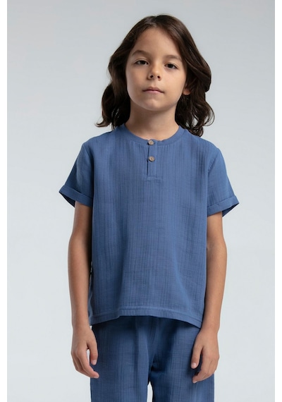 Roly Poly Premium Erkek Çocuk Keten Pamuklu Rahat Kalıp Kısa Kol Bermuda Şortlu Pijama Takım Okyanus Roly Poly Premium Erkek Çocuk Keten Pamuklu Rahat Kalıp Kısa Kol Bermuda Şortlu Pijama Takım Okyanus