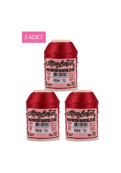 3 Adet Altınbaşak Oya Ve Dantel İpi 20 Gr - Royaleks - No: 763