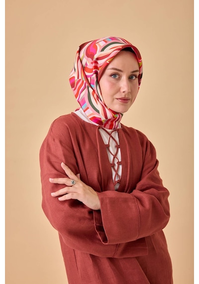 Silk Home Twill İpek Eşarp 11471-03 Yeşil, Kırmızı, Bordo, Mavi, Beyaz