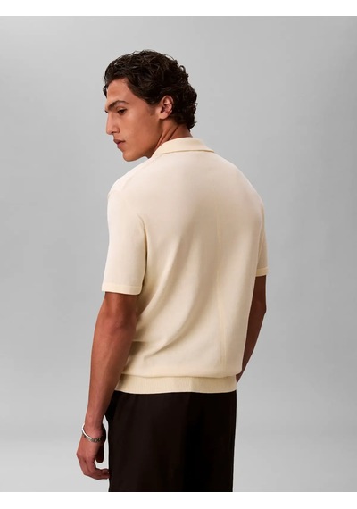 Calvin Klein Ss Supıma Cotton Pol, Zrk, S Sarı Erkek T-shirt