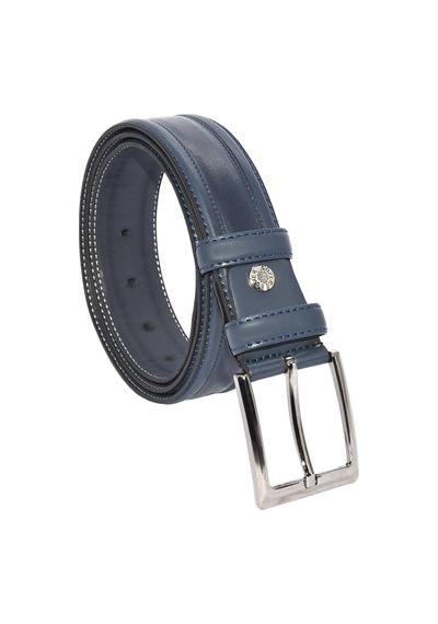 Süzer Deri x 3.5 Cm Klasik Suni Deri Desenli Model Kemer Lacivert (429082743)