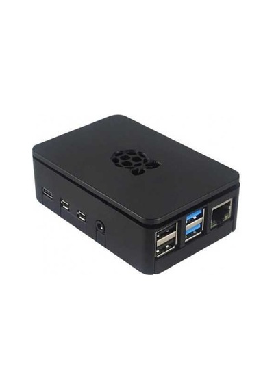 Robotistan Raspberry Pi 4 Plastik Muhafaza Kutusu - Siyah (Raspbe