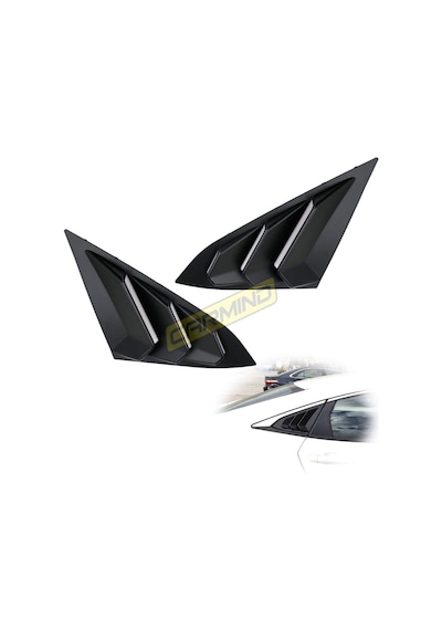 Honda Civic Fc5 Sedan Kelebek Cam Vizörü Piano Black 2016-2021