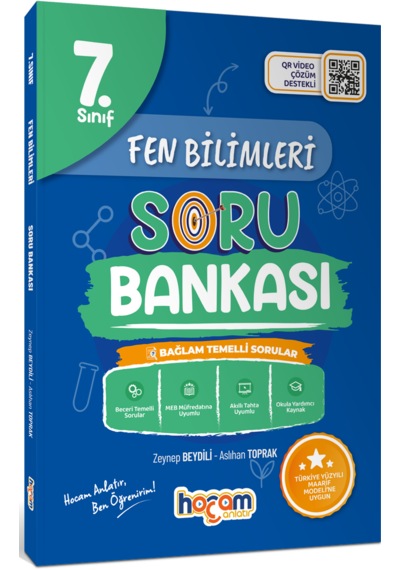 Hocam Anlatır 7. Sınıf Fen Bilimleri Tamamı Video Çözümlü Soru Bankası Maarif Model