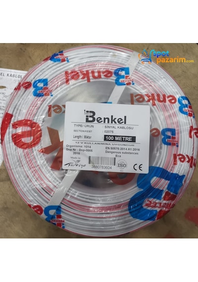 Benkel Cca 2X0.75 Kordon Elektrik Kablosu 100 M