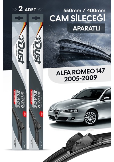Alfa Romeo 147 2005-2009 Uyumlu Silecek Takımı 550mm/400mm S16