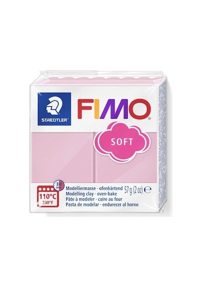 Staedtler Fimo Polimer Kil 57gr Soft Modelleme Kili Pembe / 8020-