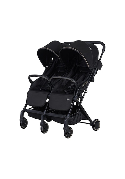 Prego 2236 London İkiz Bebek Arabası - Siyah