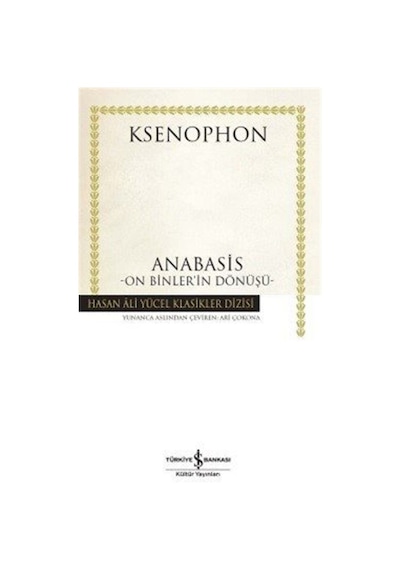 Anabasis (Karton Kapak) / Ksenophon 9786053325505