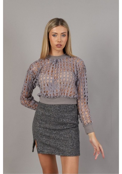 Verymoda Kaşe Mini Etek F1352 Siyah