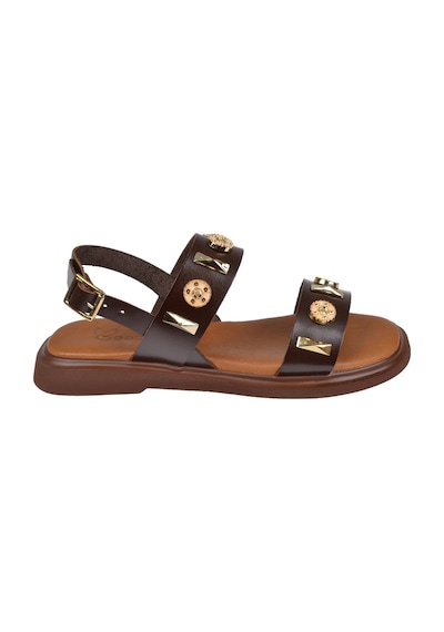 Beety Hakiki Deri Comfort Kadın Sandalet Bee-352 Kahve