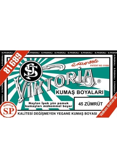 Viktoria Kumaş Boyası Zümrüt