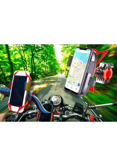 3b Trend 3b Trend Lastik Destekli Standlı Bisiklet Telefon Tutucu Siyah