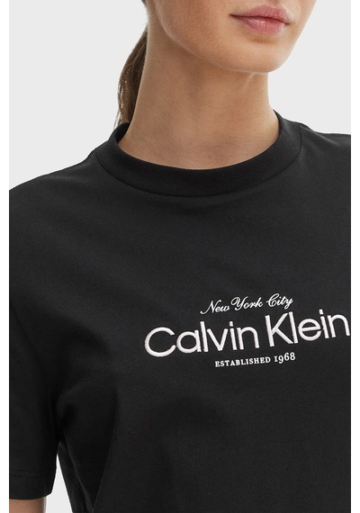 Calvin Klein Bayan T Shirt Lv047f810g Ub1 Siyah