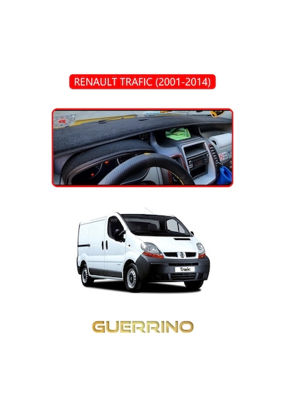 Renault Trafıc 2001-2014 Torpido Koruma Halısı Kırmızı Kenar