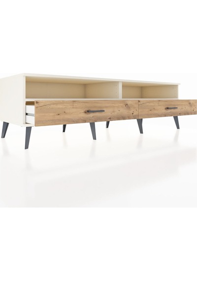 Kronos Tv Ünitesi 2 Raflı 2 Çekmeceli 176x59x51 Aytaşı-aytaşı/çam Aytası/atlas Çam