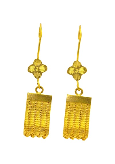 Cigold Taşsız Küpe 22 Ayar Altın 8,66 Gr 6400
