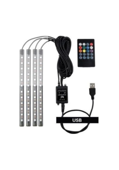 Usb Girişli 12 Ledli Araç İçi Ayak Altı Sese Duyarlı Şerit Led Usb Girişli 12 Ledli Araç İçi Ayak Altı Sese Duyarlı Şerit Led