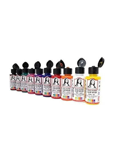 Akrilik Boya Seti: 10 X 40 Ml, Fırça Hediyeli İle Yaratıcı Projeler İçin