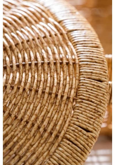 Digithome Rattan Hasır Kapaklı C Ok Amac Lı Depolama Mutfak Banyo Sepeti 28.5 Cm - Kahverengi Kahverengi