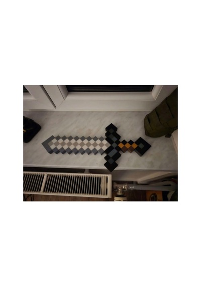 Minecraft Demir Kılıç Maket