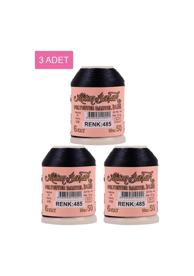 3 Adet Altınbaşak Oya Ve Dantel İpi 20 Gr - Royaleks - No: 485 Çok Renkli
