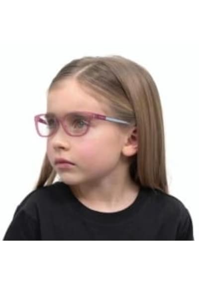 Vogue Junior Vy2033 2613 46ekt Small Çocuk Mavi Işık Korumalı Ekran Gözlüğü Şeffaf Koyu Gül Çok Renkli