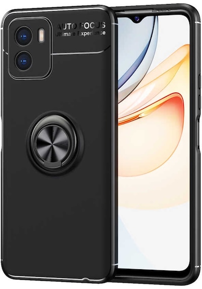 Vivo Y15s Kılıf Tchs Ravel Silikon Kapak - Siyah Siyah