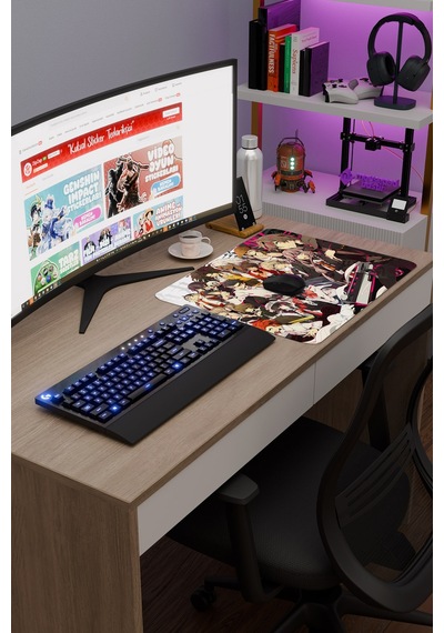 Danganronpa Kaymaz Dikişli Kauçuk Oyuncu Mousepad V1 - 48x40 Xl Gaming Mouse Pad Fare Altlığı