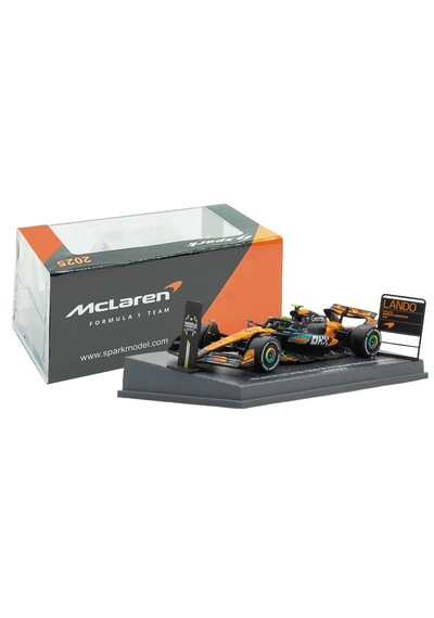 1:64 Ölçek Spark 2025 Mclaren Mcl39 No4 3rd Abu Dhabi Gp 2025 Norris Diecast Metal Minyatür Model Araba 5cm