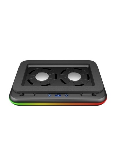 Siyah 120mm Rgb Aydınlatmalı 5 Modlu 2 Fanlı Notebook Soğutucu