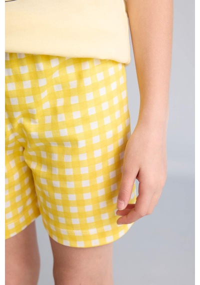 Defacto Regular Fıt 2li Sarı Pijama Takımı Kız Çocuk H5508a826smyl155 Sarı-yl155