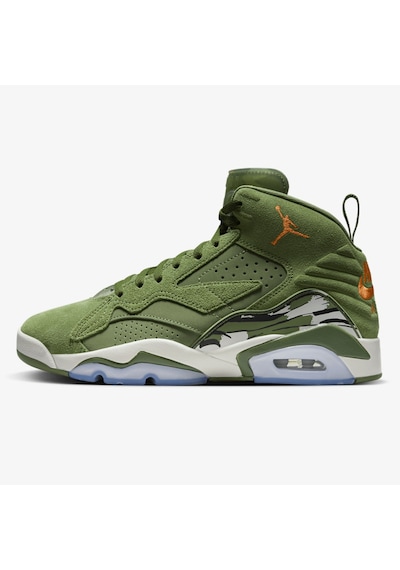 Nike Air Jordan Mvp Unisex Leather Basketball Shoes Green Hakiki Deri Unisex Basketbol Ayakkabısı Yeşil