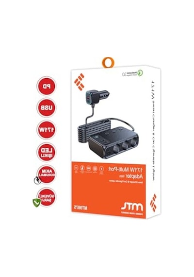 Usb Type-c Araç Çakmaklık Çoğaltıcı, Mt-a9875 Modeli