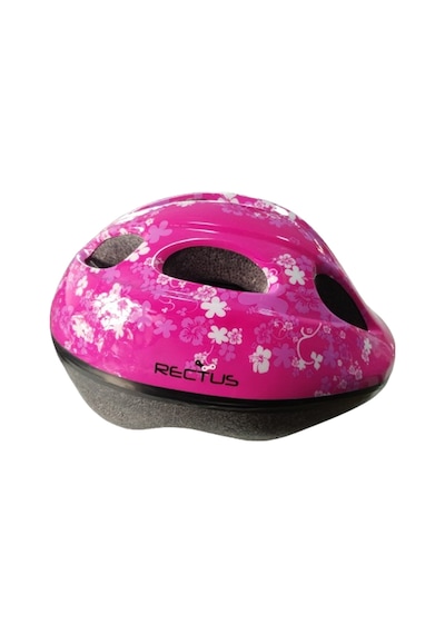 Rectus Kız Çocuk Kaskı Bisiklet-paten Scooter Kullanımına Uygun Pembe Baş Çevresi 48-54 Cm