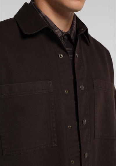 Colin's Colins Relaxed Fit Erkek Kahverengi Shacket Cl1082298 Q1.v1 Brw