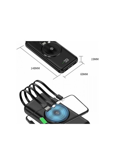 10000 Mah Wireless Powerbank 22.5w Hızlı Şarj 15w Kablosuz Şarj Renkli 85127458
