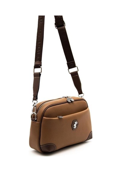 Silver Polo Sp1094 Kadın Çapraz Çanta Petek Karamel-kahve