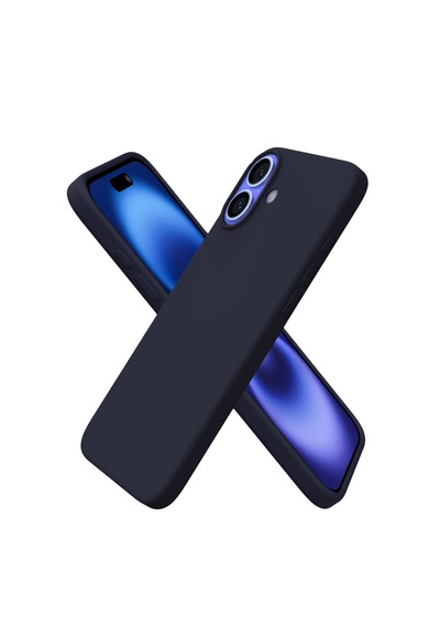Bix İphone 16 Silikon Kılıf Magsafe Uyumlu Güçlü Koruma Darbe Emici Gece Mavisi