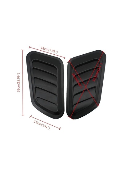 Kaput Üstü Havalandırma Izgarası Piano Black Abs Plastik Vent