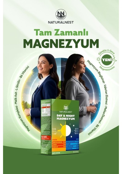 Naturalnest Day & Night Magnesium 30+30 Tablet