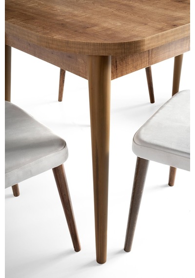 Venüs Açılır Mdf Oval Mutfak Masası 80x130 001