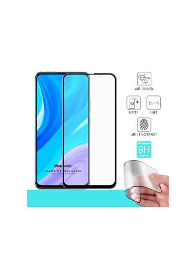 Microsonic Huawei P Smart Pro Seramik Matte Flexible Ekran Koruyucu Siyah