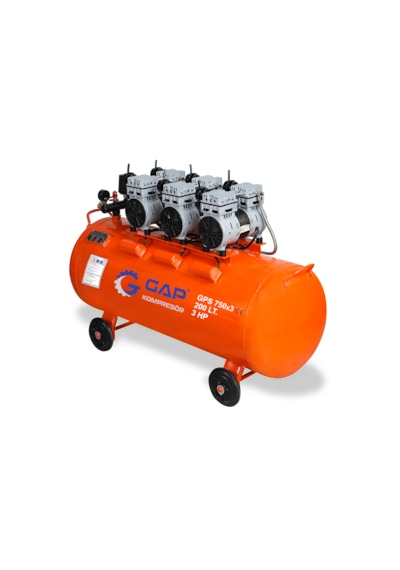 Sessiz Ve Yağsız Hava Kompresörü 200 Lt 3 Hp