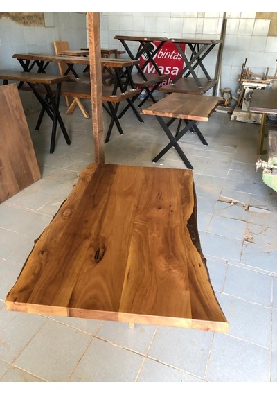 Bintaşmobilya Ceviz Ağacı Kütük Masa Üstü Tablası 120X80.Cm