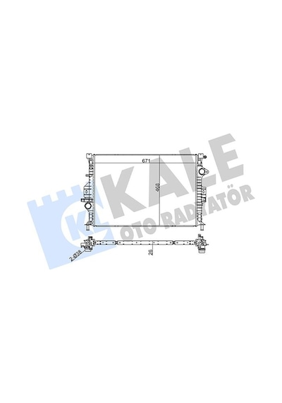 Kale-radyator Su Radyatörü Ford Mondeo-smax-galaxy 07 Volvo S60-s80-xc60-xc70 07 2.0-2.2 Tdci Otomatik Şanzıman 355800 6g91 8005 Fd Fc 31368362