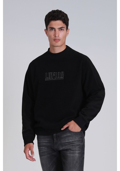 Lufian Vıler Erkek Sweatshirt Siyah Siyah 112030148100100 Siyah